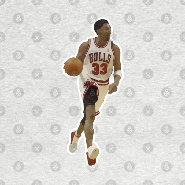 Scottie Pippen Chicago Bulls by Playful Creatives